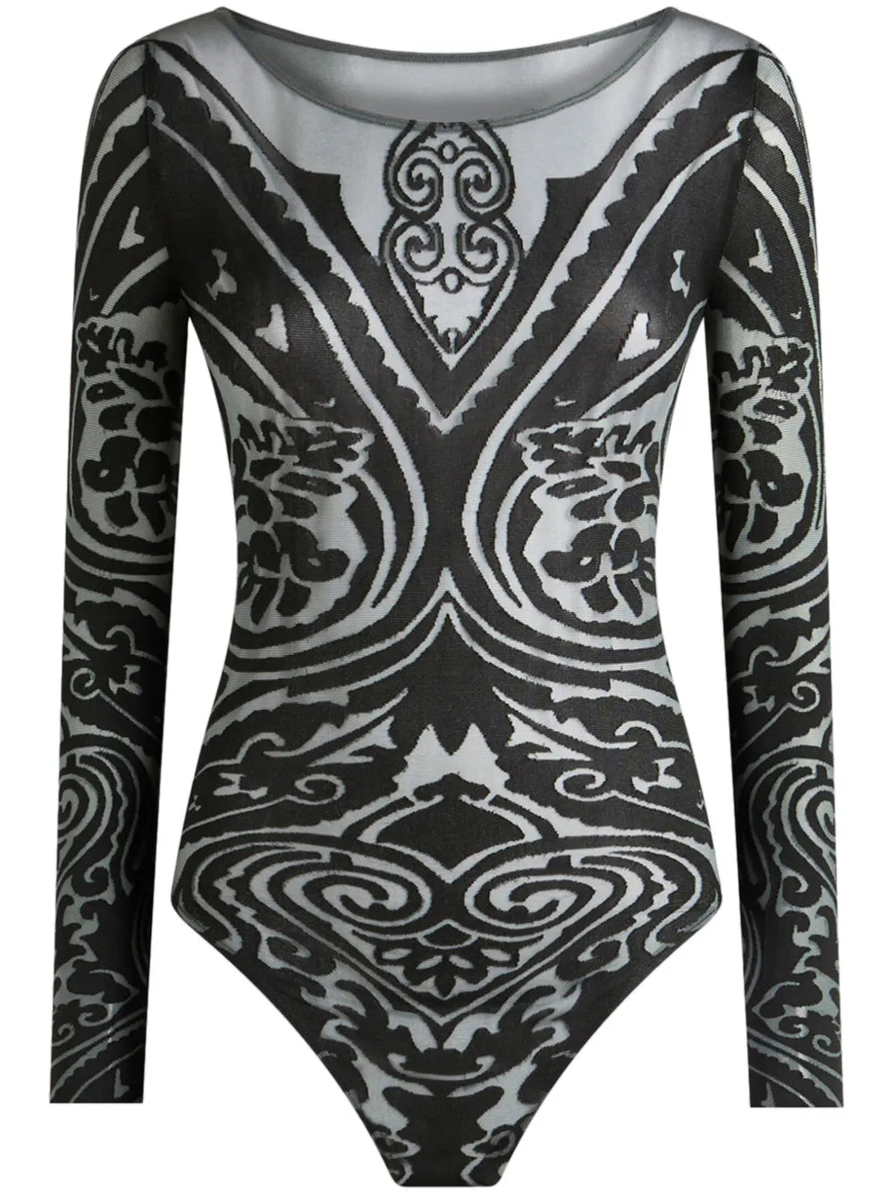 Paisley-Print Bodysuit