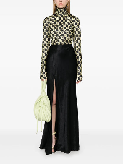 Roll-Neck Long-Sleeve Top