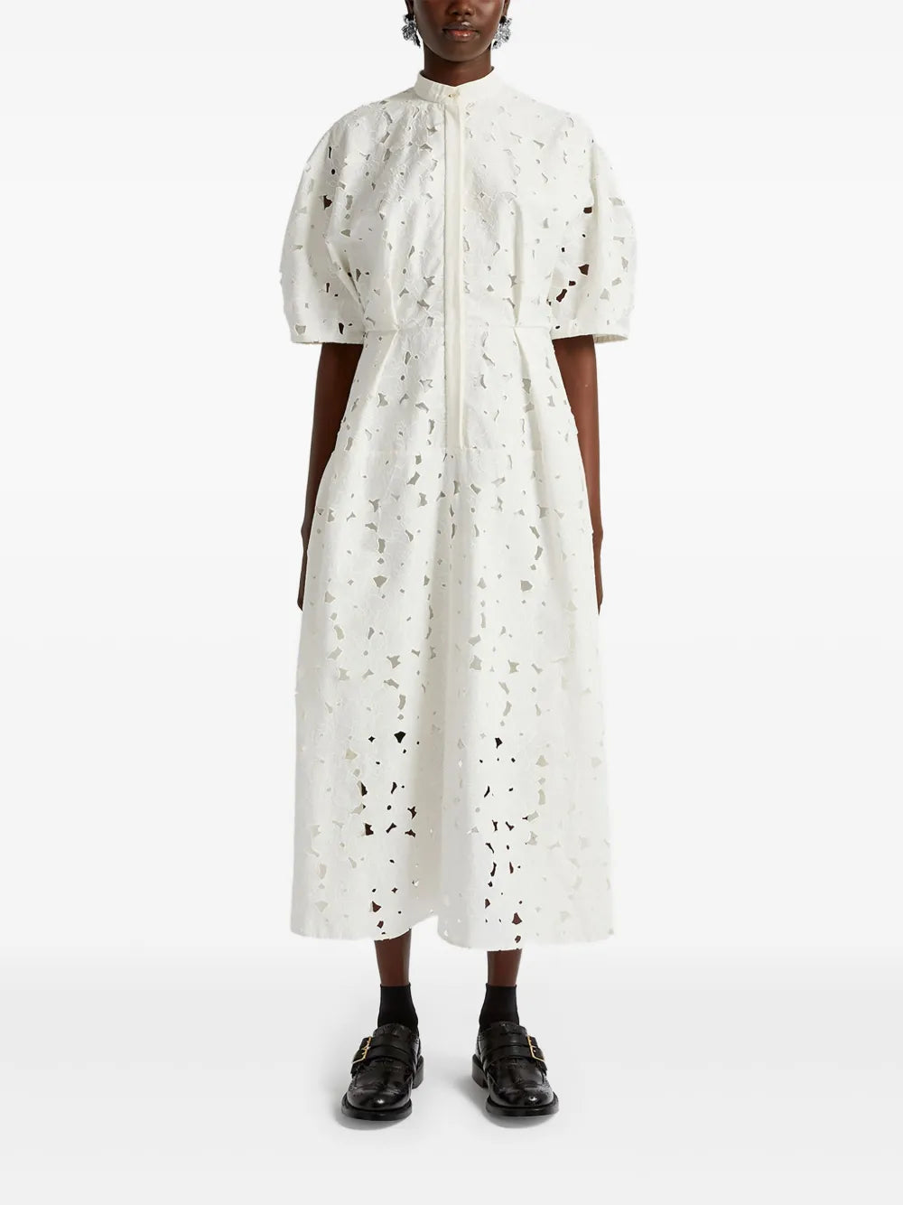 Short-Sleeve Midi Dress