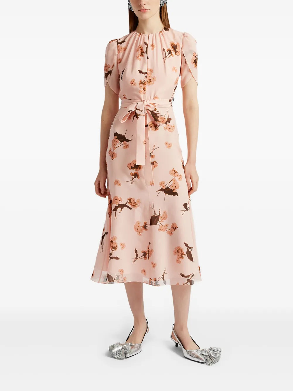 Short-Sleeve Midi Dress