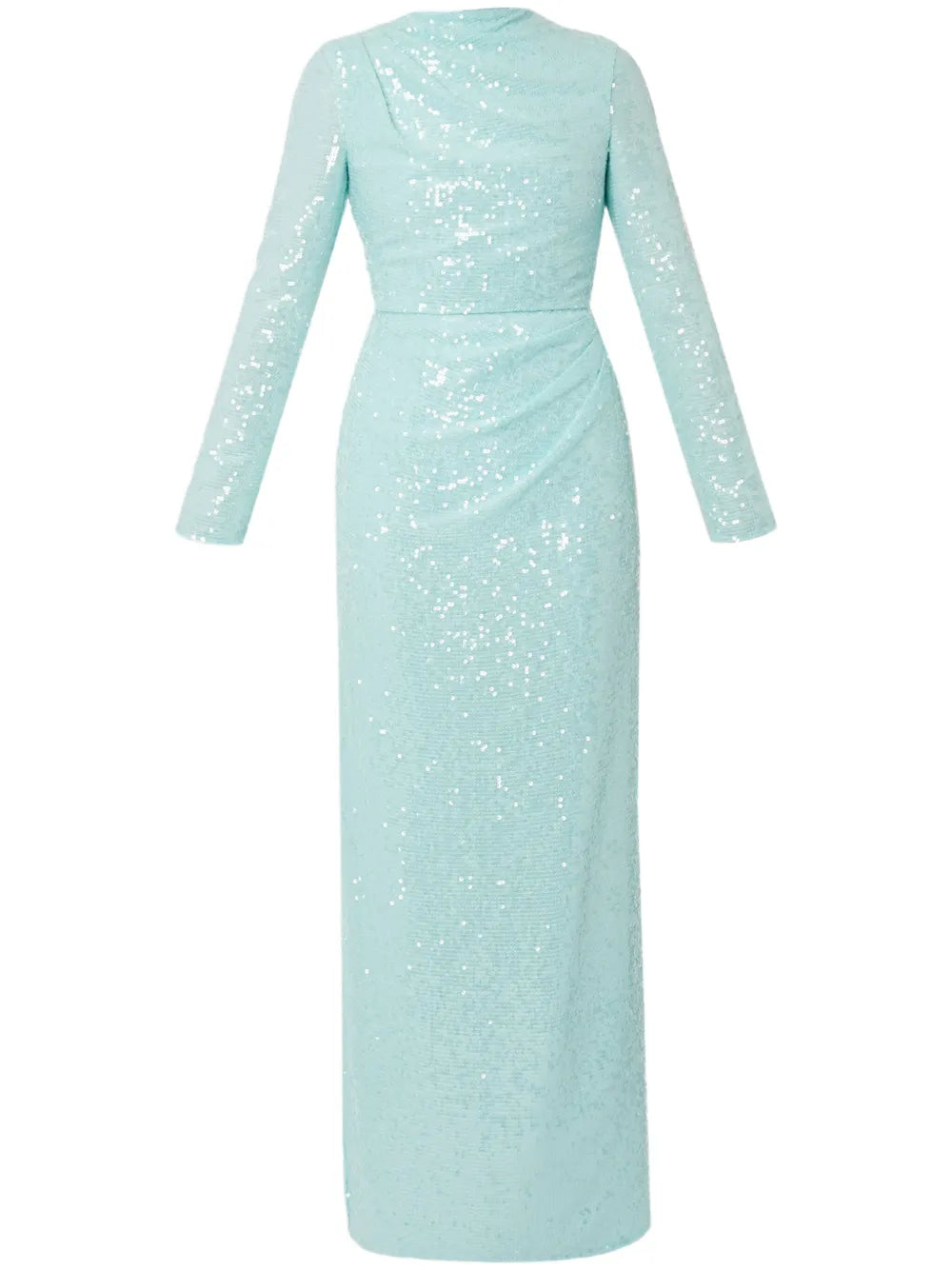 Sequinned Long-Sleeve Gown
