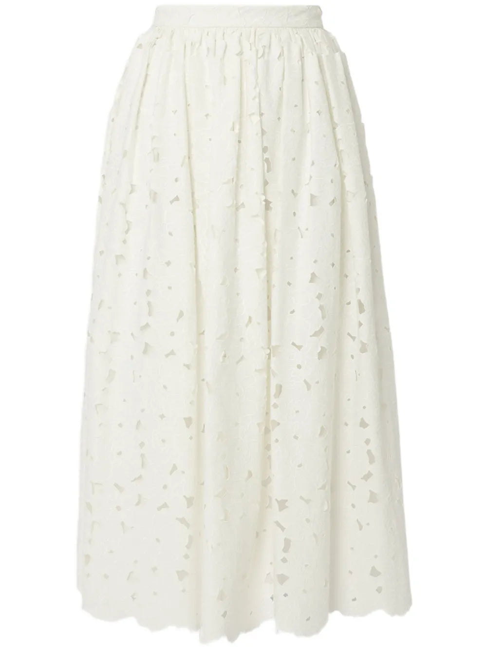 Gathered Midi Skirt