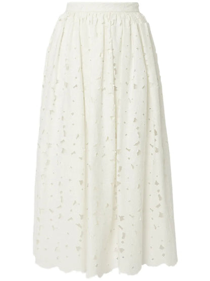 Gathered Midi Skirt