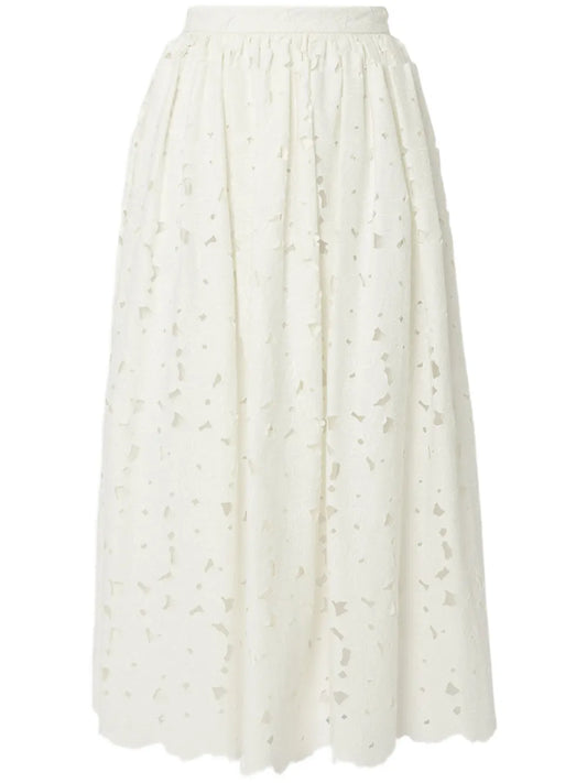 Gathered Midi Skirt