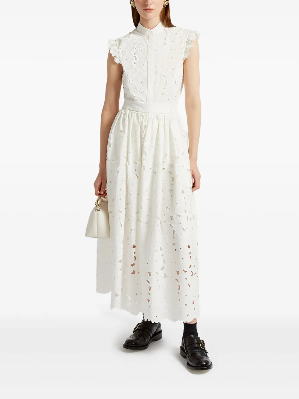 Gathered Midi Skirt