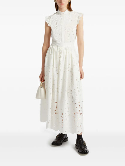 Gathered Midi Skirt