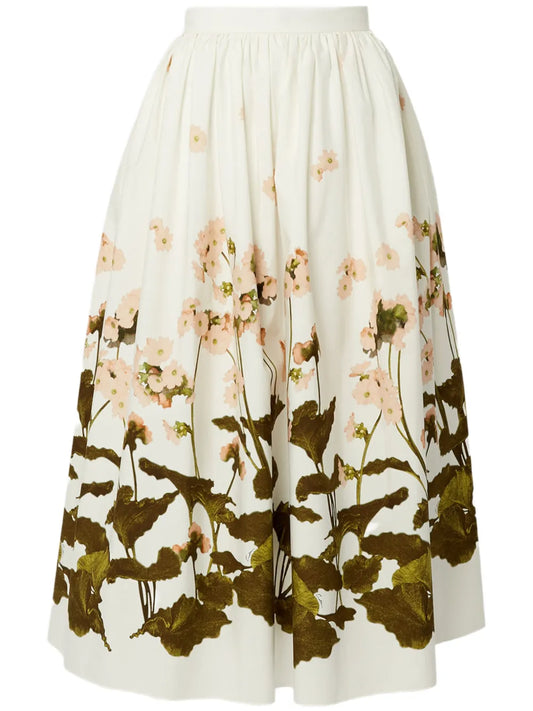 Gathered Midi Skirt