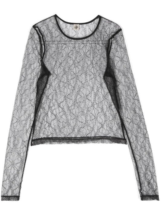 Semi-Sheer Blouse