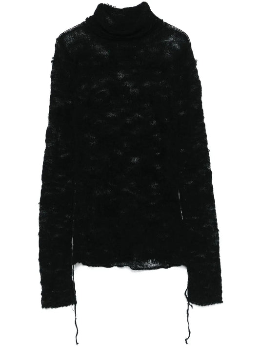 Numbers-Motif Sweater