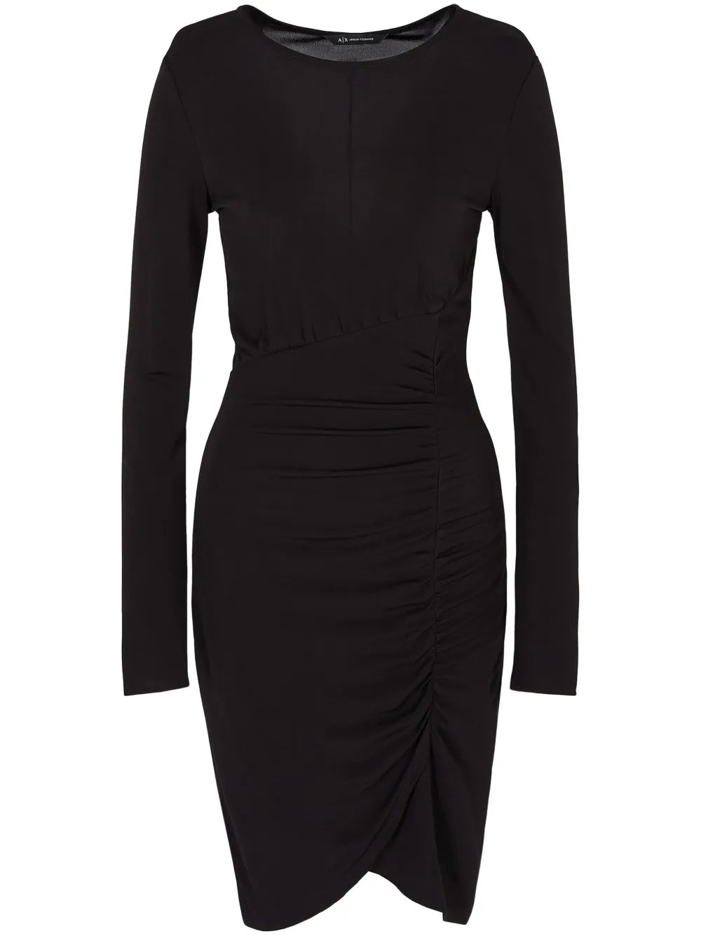 Gathered-Asymmetric Hem Dress