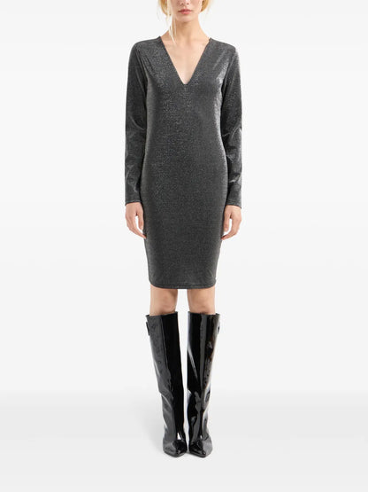 Open-Back V-Neck Dress