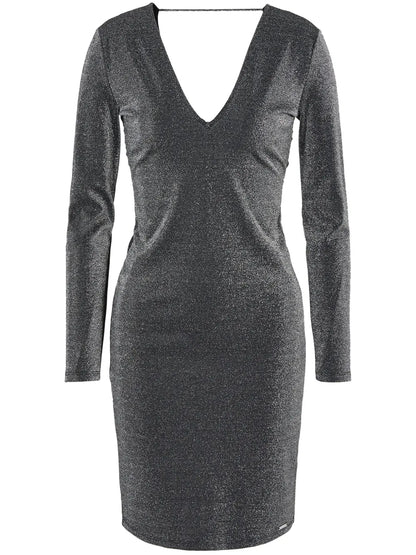 Open-Back V-Neck Dress