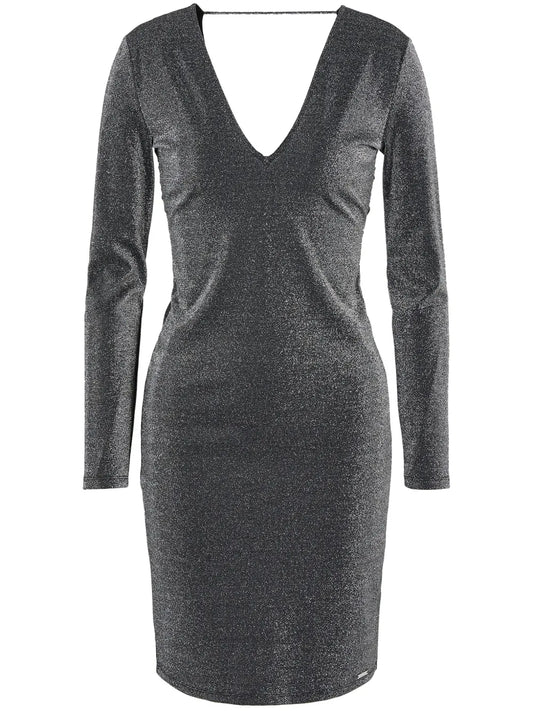 Open-Back V-Neck Dress