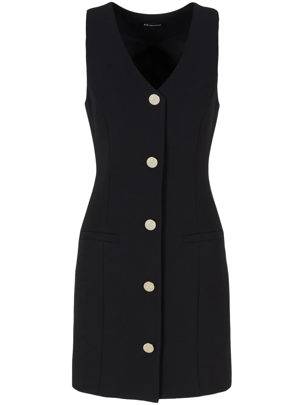 Button-Up Sleeveless Dress