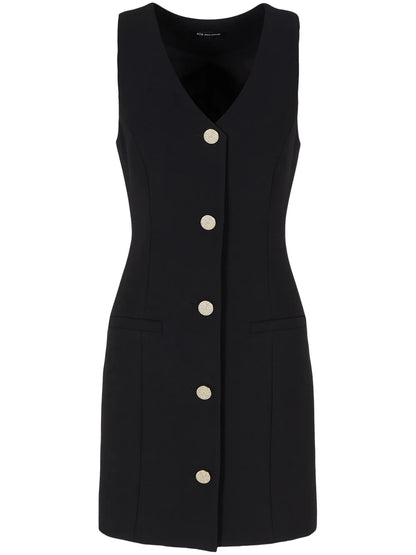 Button-Up Sleeveless Dress