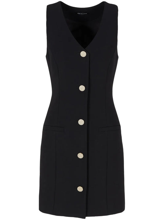 Button-Up Sleeveless Dress