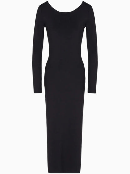 Boat-Neck Dress