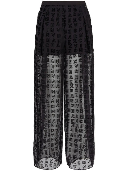 Monogram-Pattern Palazzo