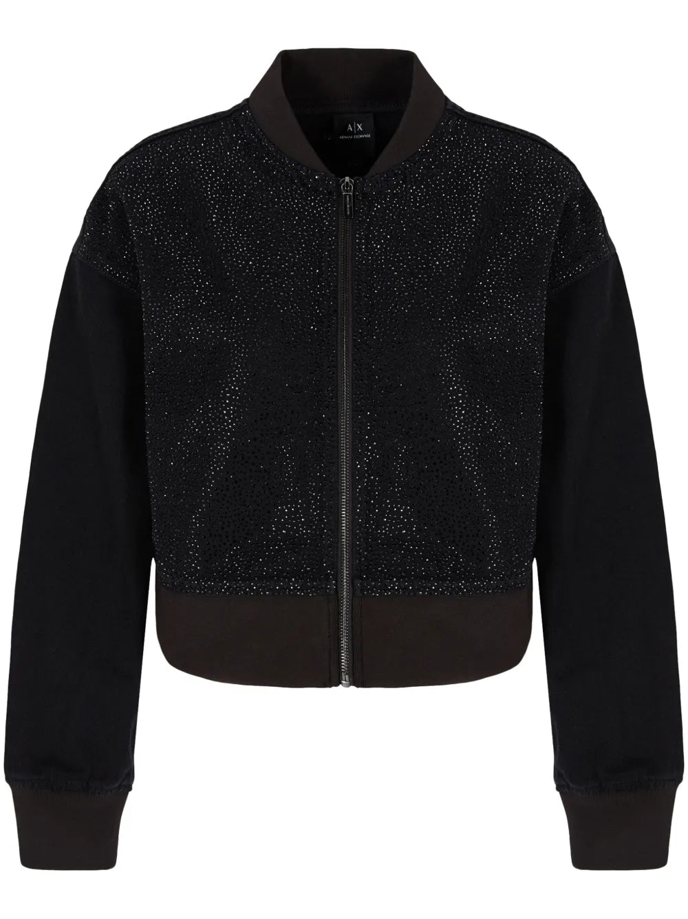 Rhinestone Zipped Jacket