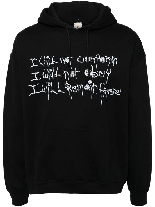 Graphic-Print Hoodie