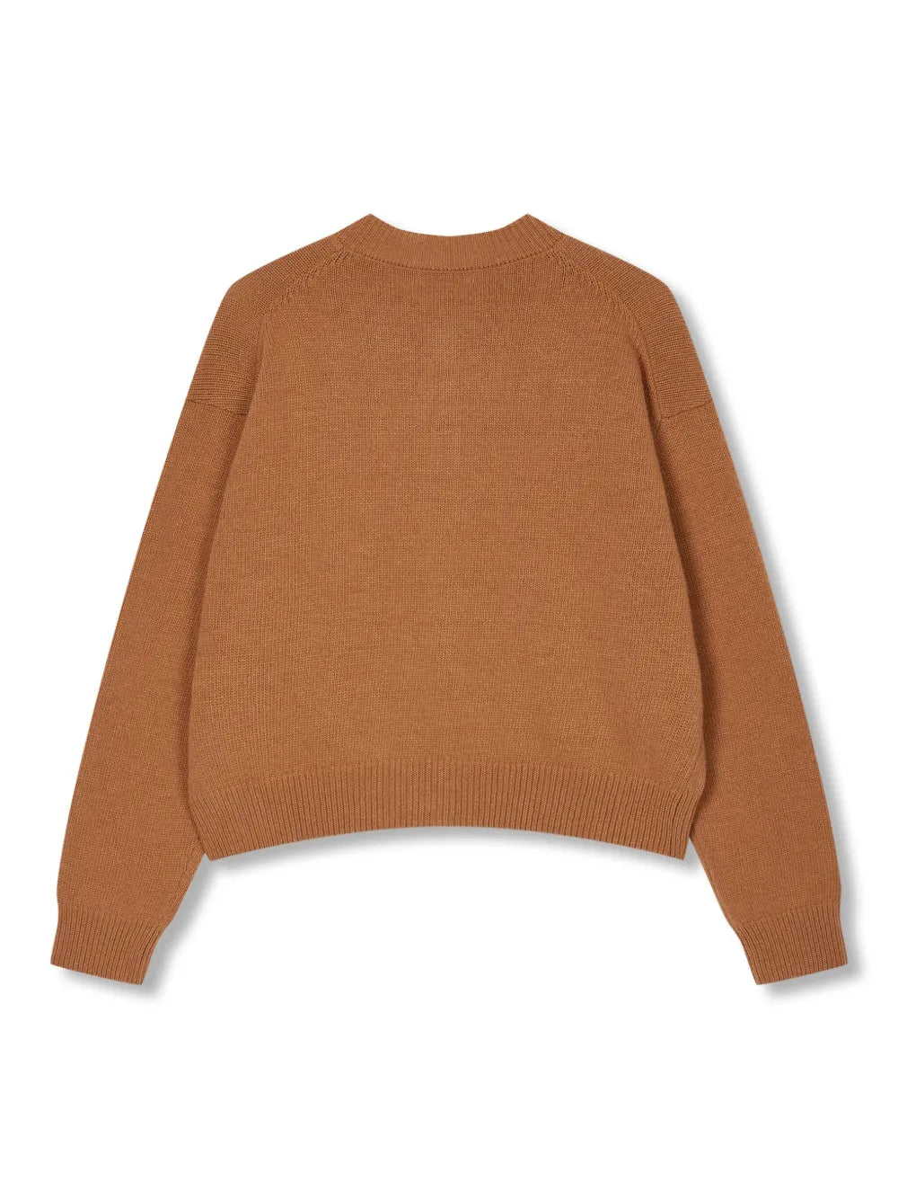 Round-Neck Wool Cardigan