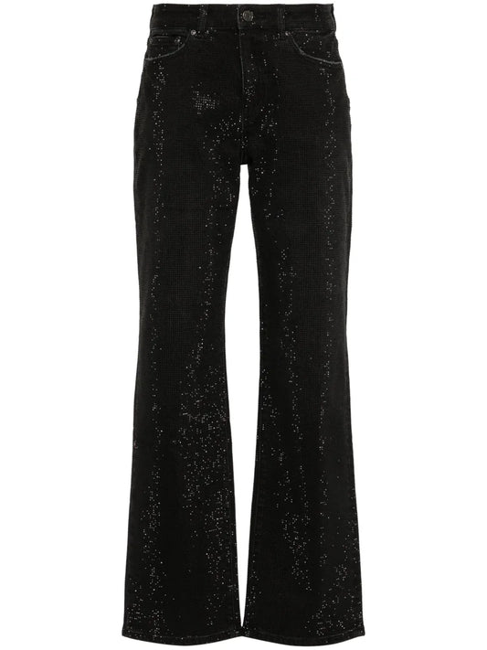 Crystal-Embellished Jeans