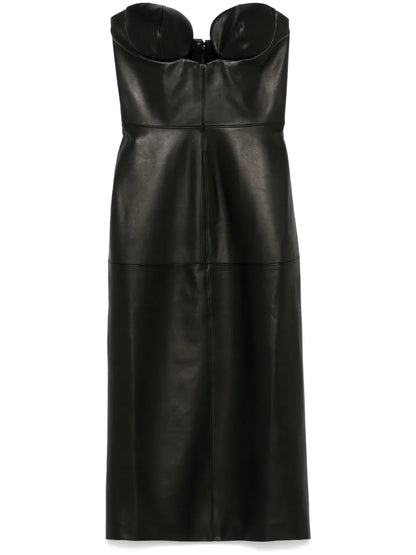 Leather Midi Dress
