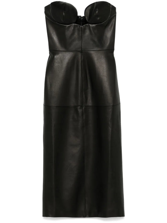 Leather Midi Dress