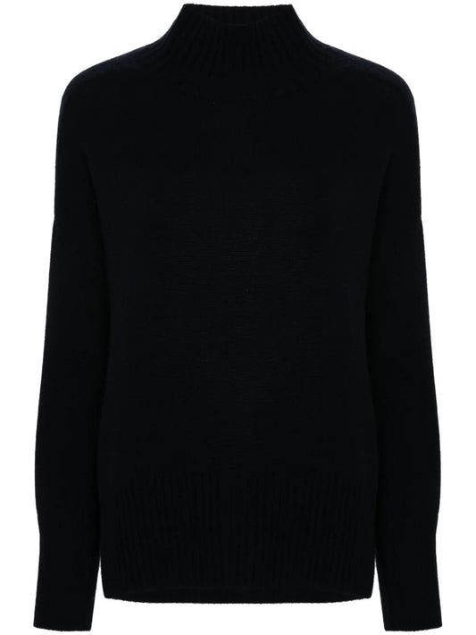 Mock-Neck Cashmere Sweater