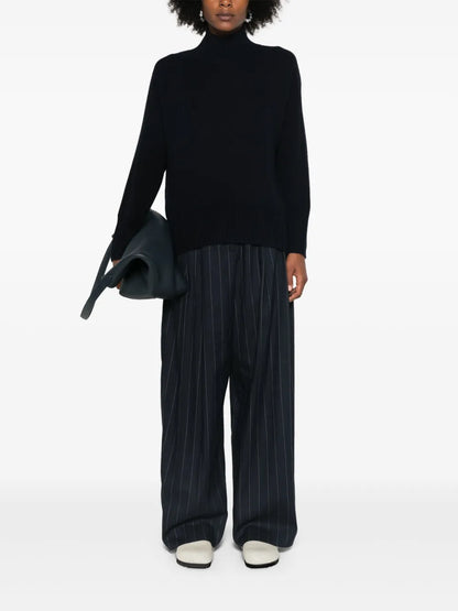 Mock-Neck Cashmere Sweater