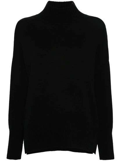Mock-Neck Cashmere Sweater