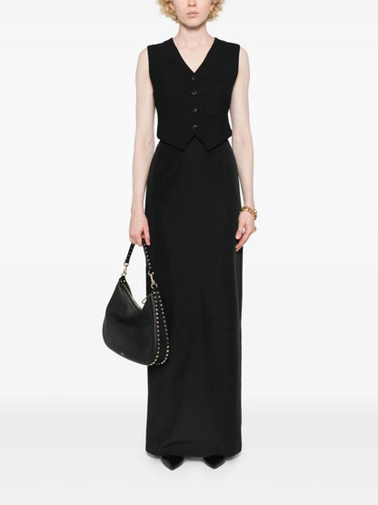 Single-Breasted Cropped Waistcoat