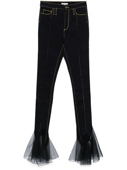 Godet-Detail Jeans