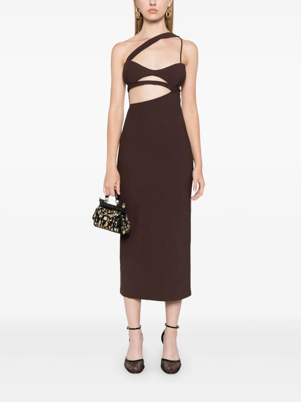Asymmetric Midi Dress