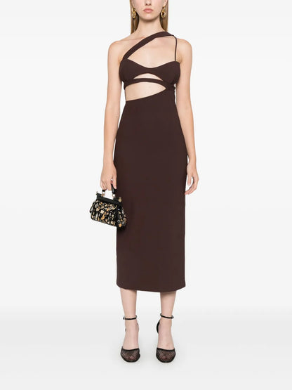 Asymmetric Midi Dress