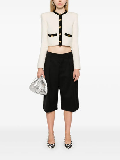 Knitted Cropped Cardigan