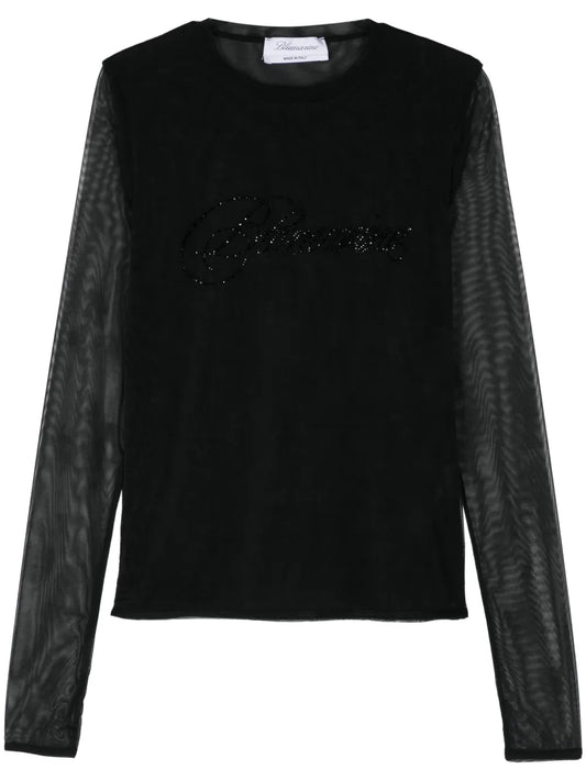 Rhinestone-Logo T-Shirt