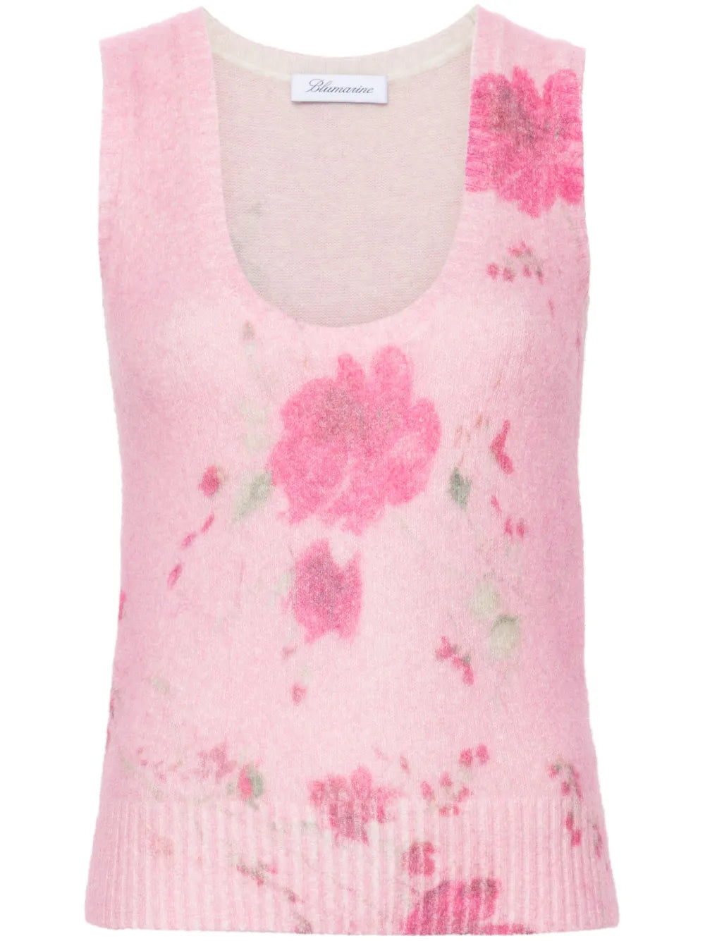 Roses-Print Tank Top