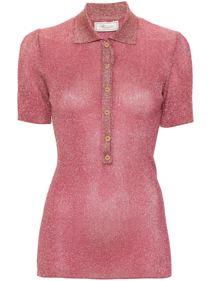 Lurex Polo Top