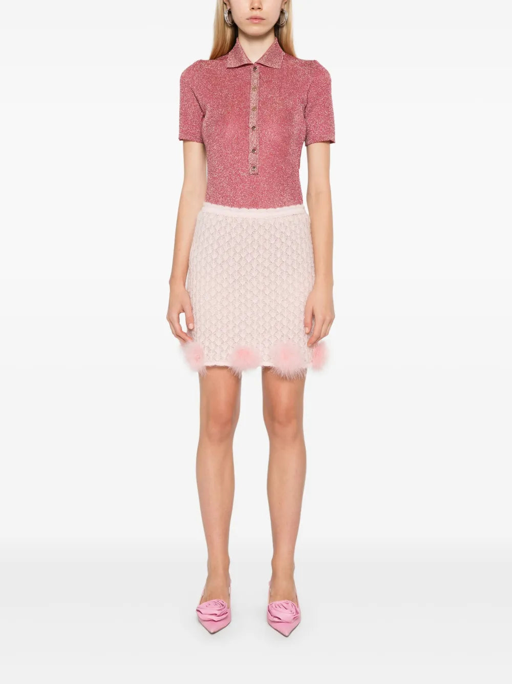 Lurex Polo Top