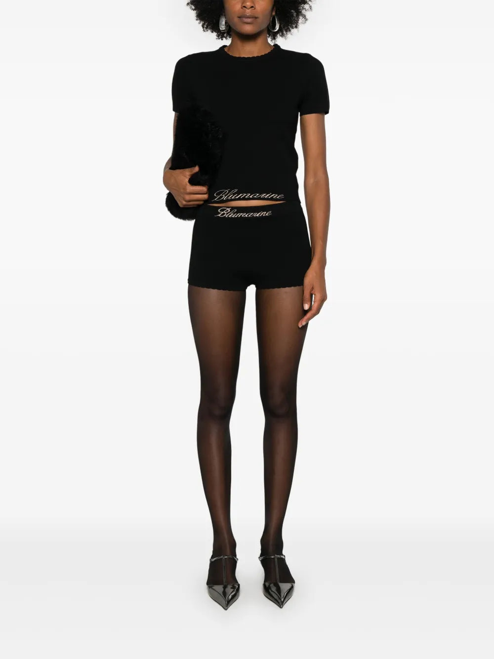 Logo-Jacquard Mini Shorts