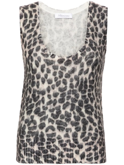 Leopard-Print Tank Top