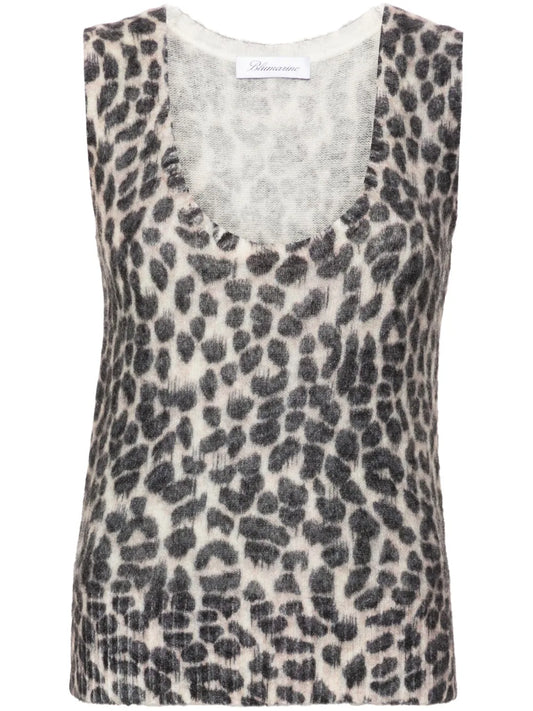 Leopard-Print Tank Top