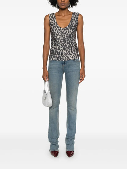 Leopard-Print Tank Top