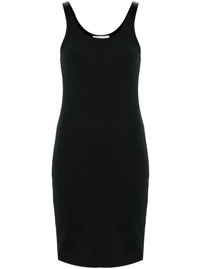 Fine-Ribbed Mini Dress
