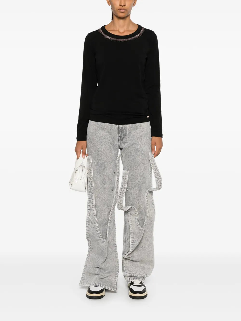 Bead-Embellished T-Shirt