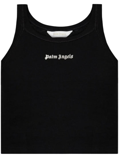 Logo-Embroidered Ribbed Tank Top
