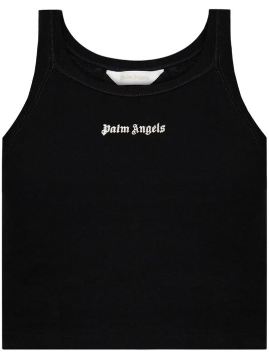 Logo-Embroidered Ribbed Tank Top