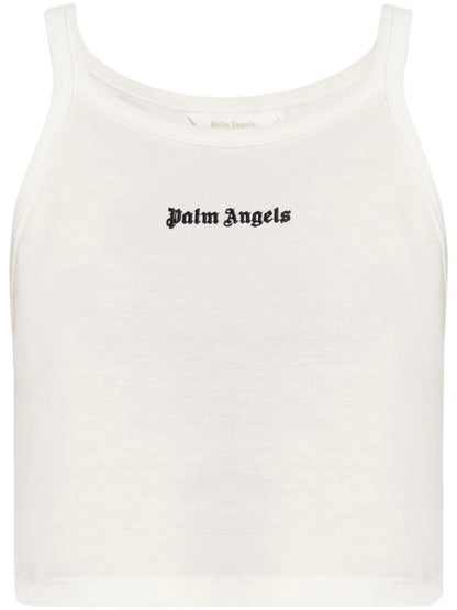 Logo-Embroidered Ribbed Tank Top