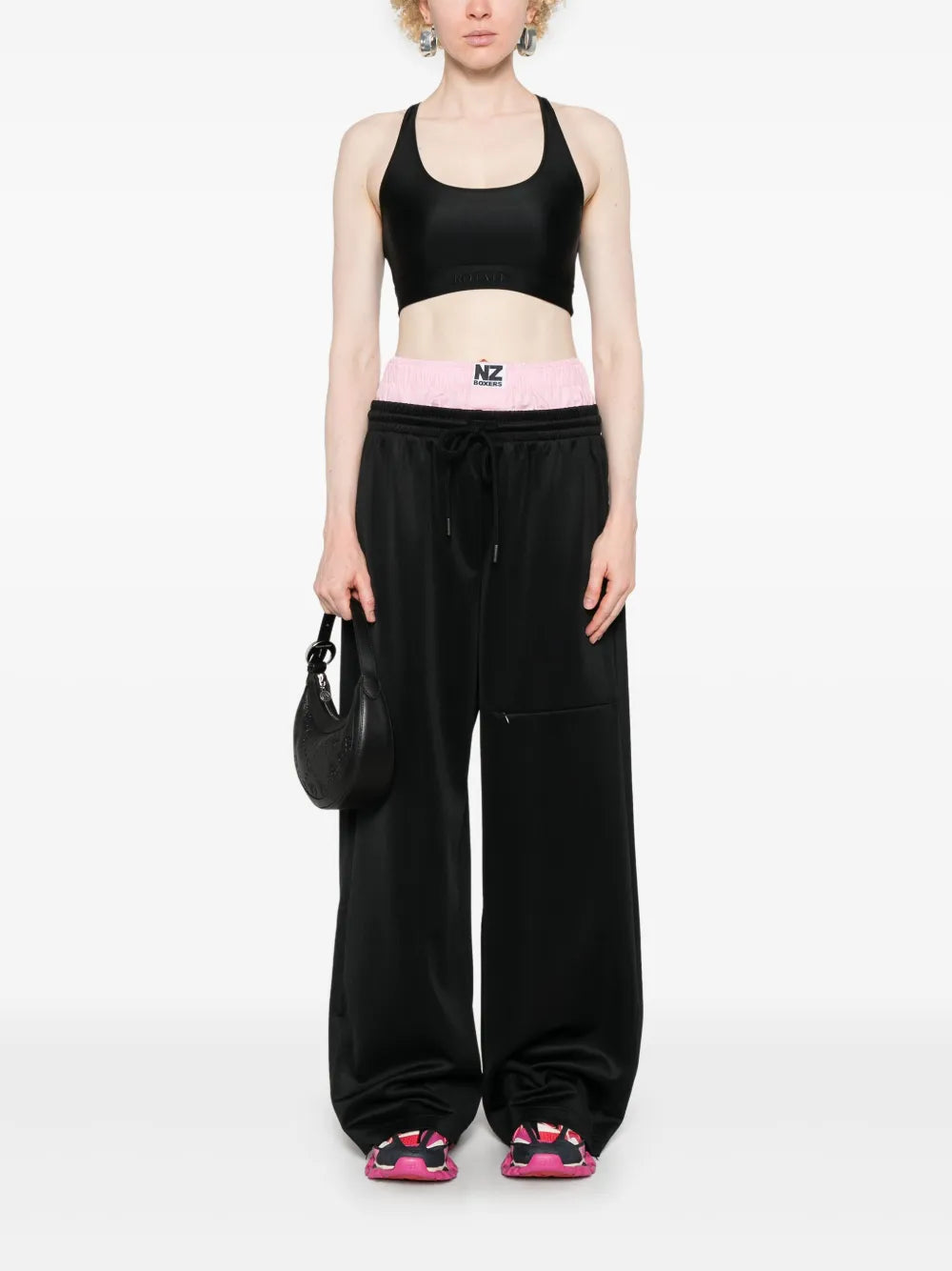 Logo-Embroidered Crop Top
